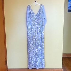 Beautiful Silver Sequin gown